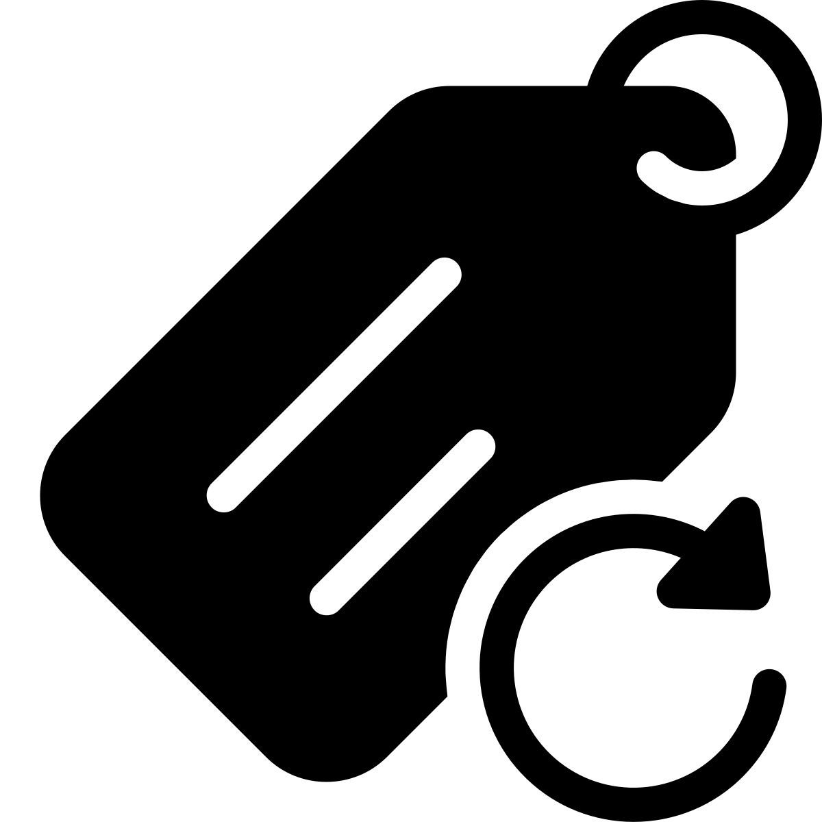 parakeet filled style update tag icon
