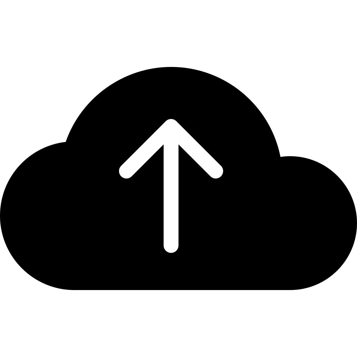 parakeet filled style upload to cloud icon