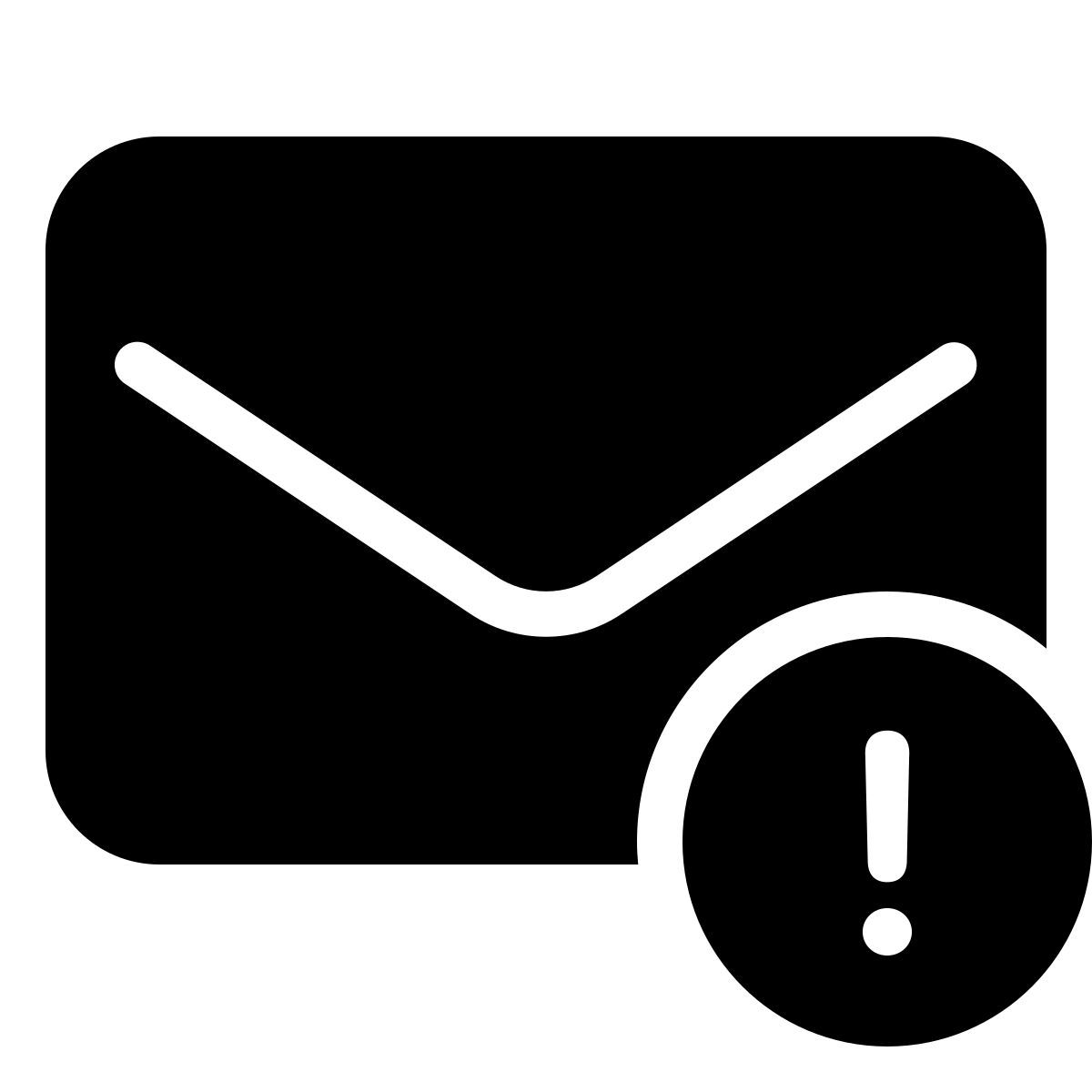 parakeet filled style urgent message icon