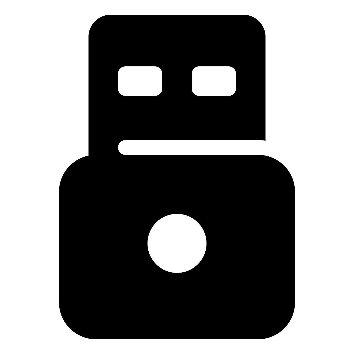 parakeet filled style usb on icon