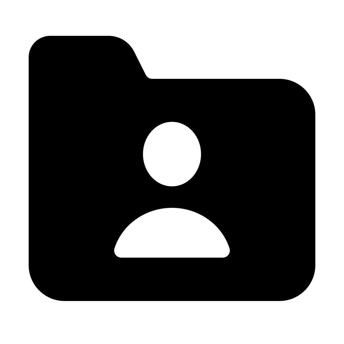parakeet filled style user folder icon