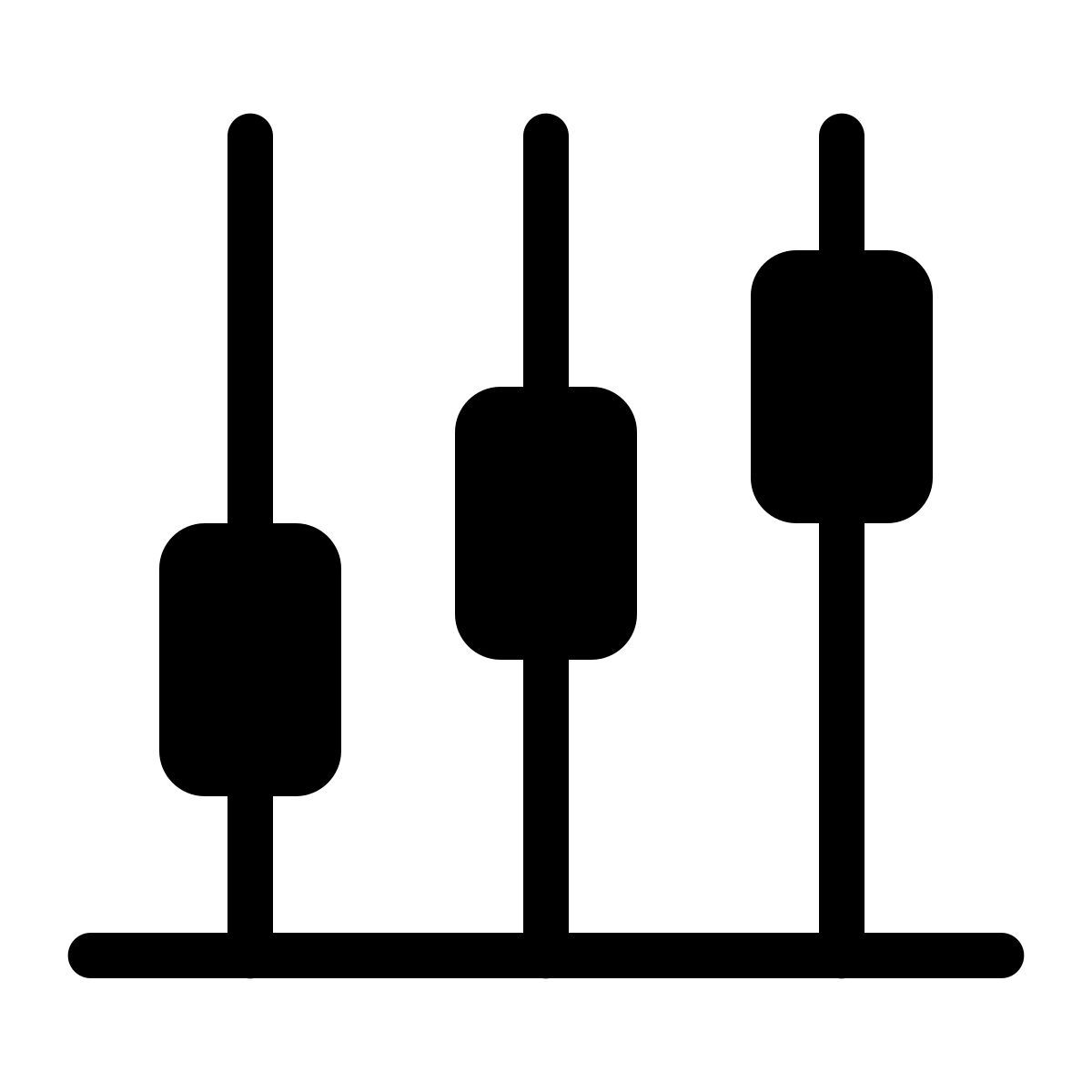 parakeet filled style vertical timeline icon