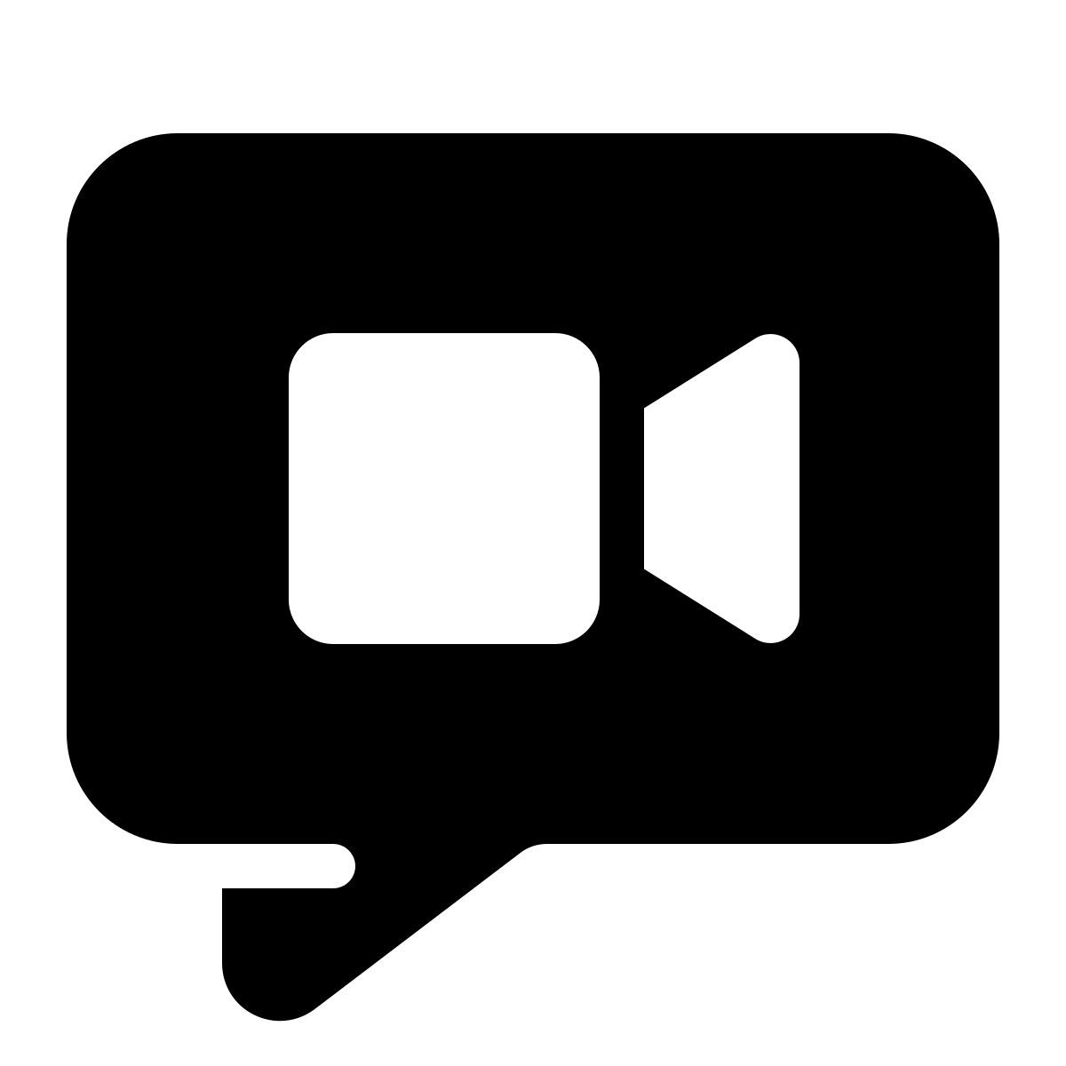 parakeet filled style mensagem de vídeo icon