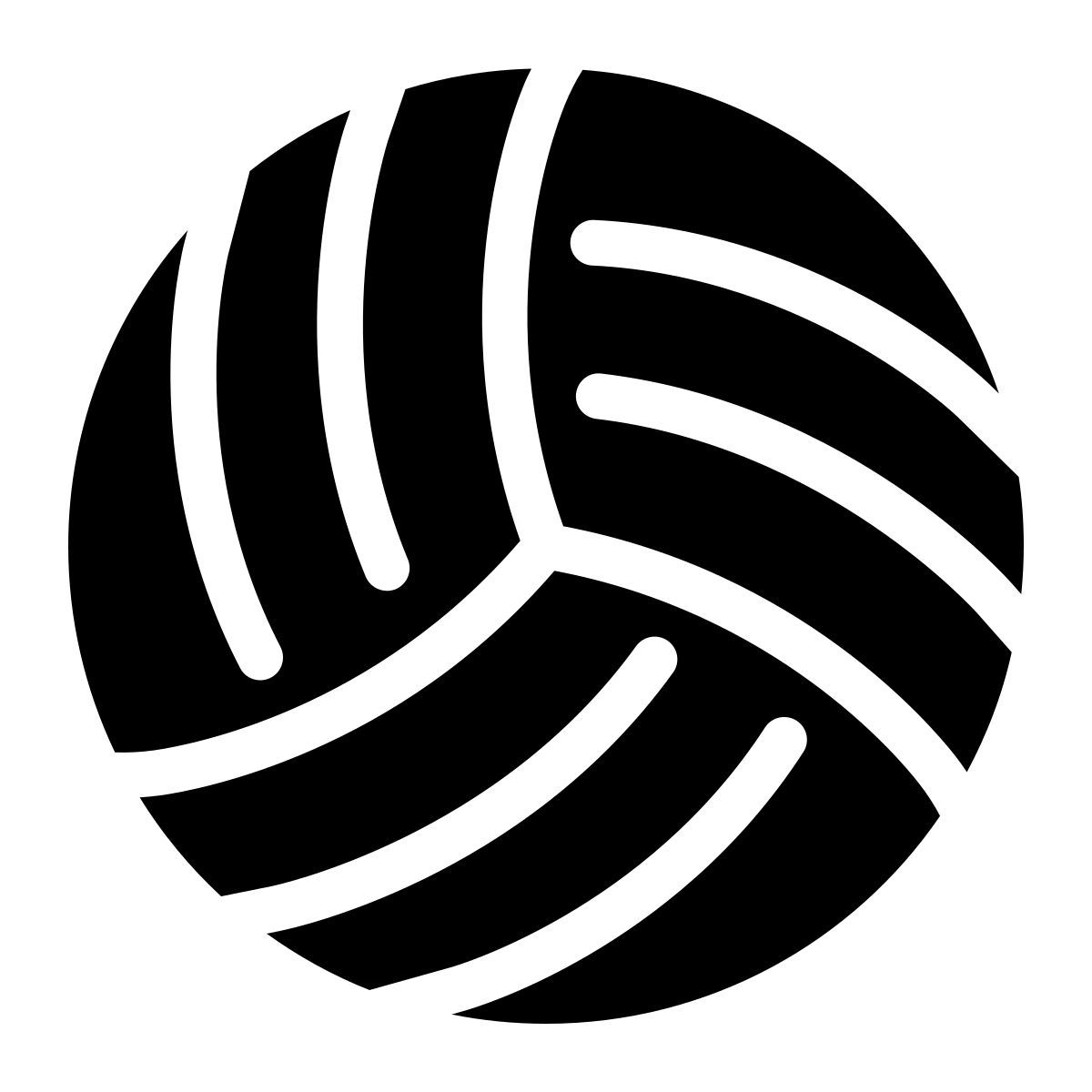 parakeet filled style pallavolo icon