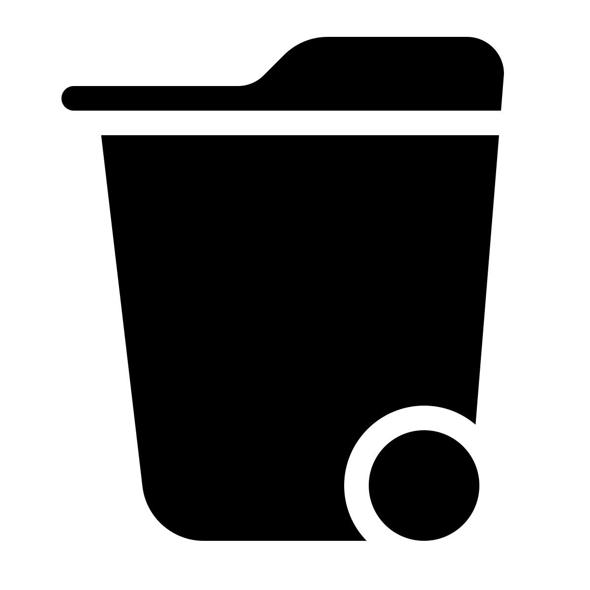 parakeet filled style abfall icon