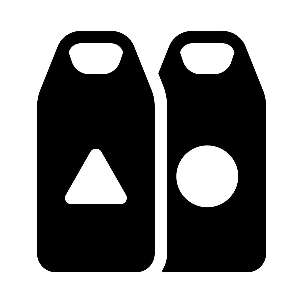 parakeet filled style raccolta differenziata dei rifiuti icon