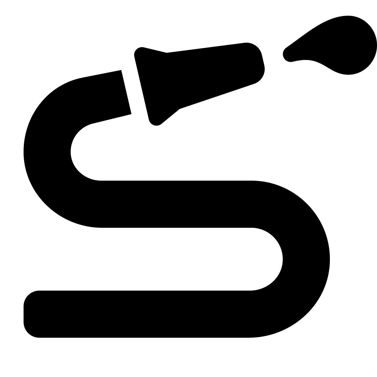 parakeet filled style wasserschlauch icon
