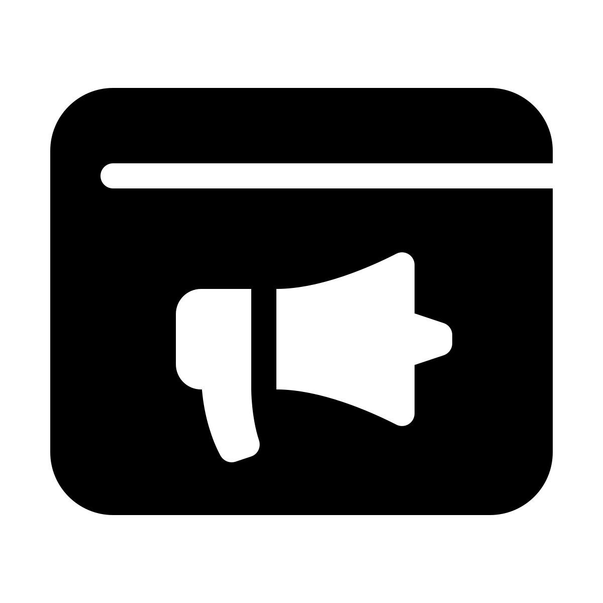parakeet filled style pubblicità sul web icon