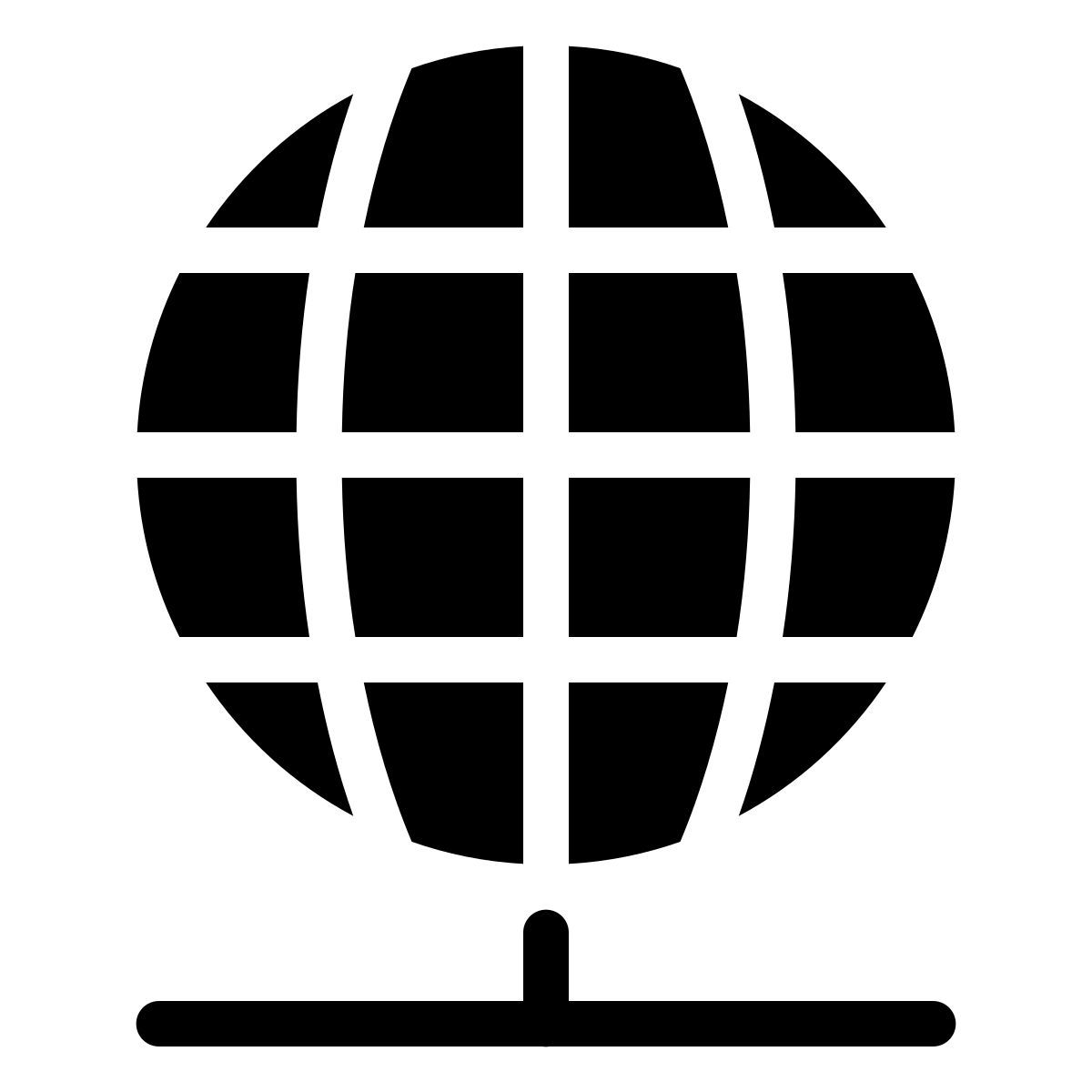 parakeet filled style web globe icon