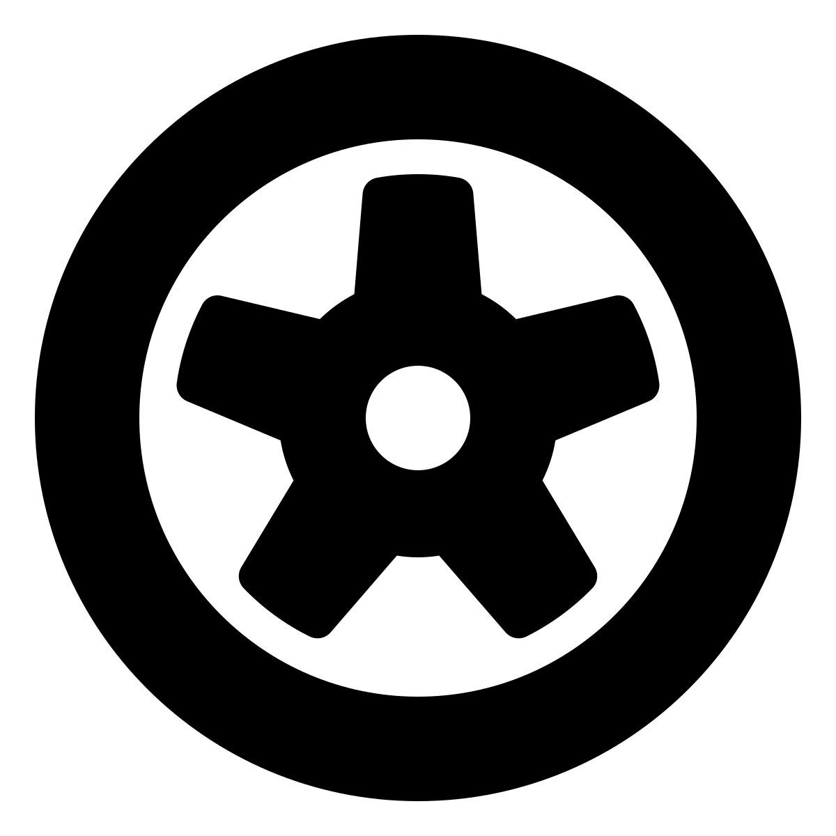 parakeet filled style wheel icon