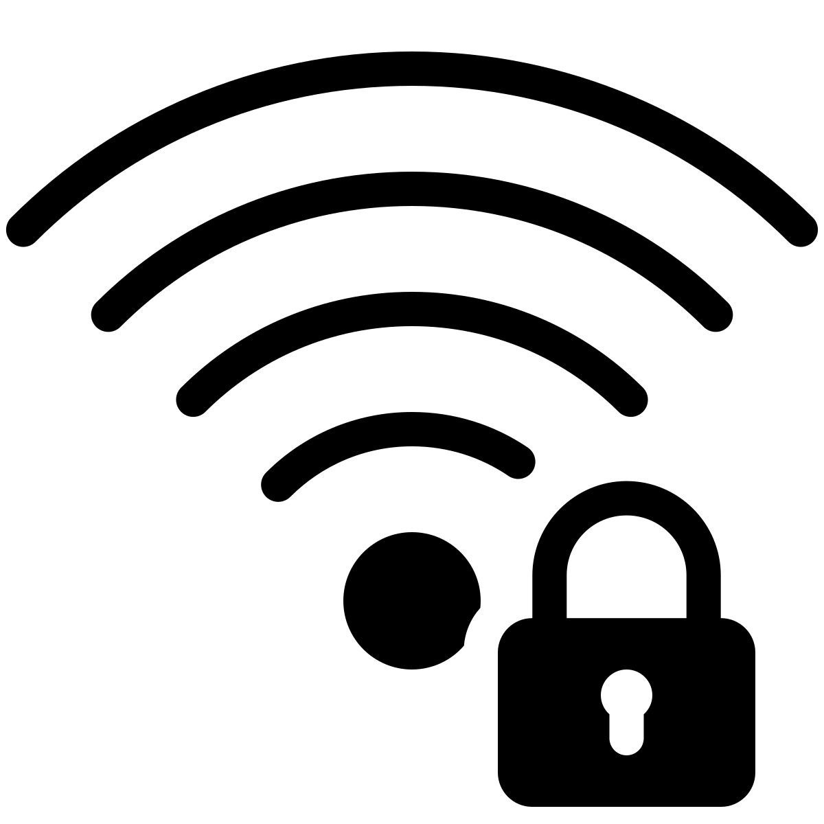 parakeet filled style blocco wifi icon