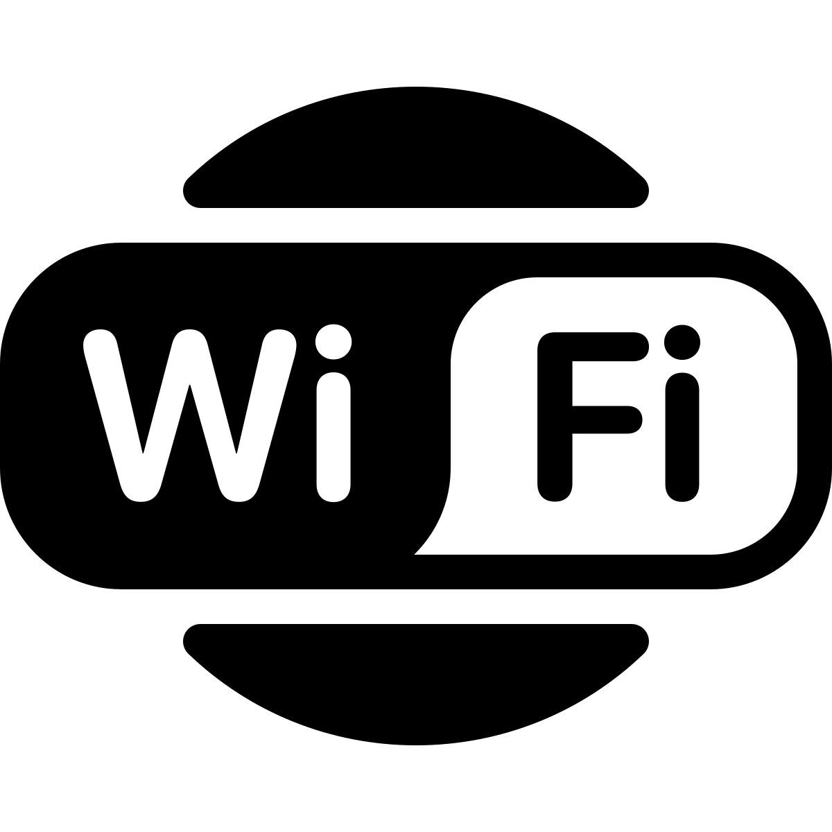parakeet filled style wi fi logo icon