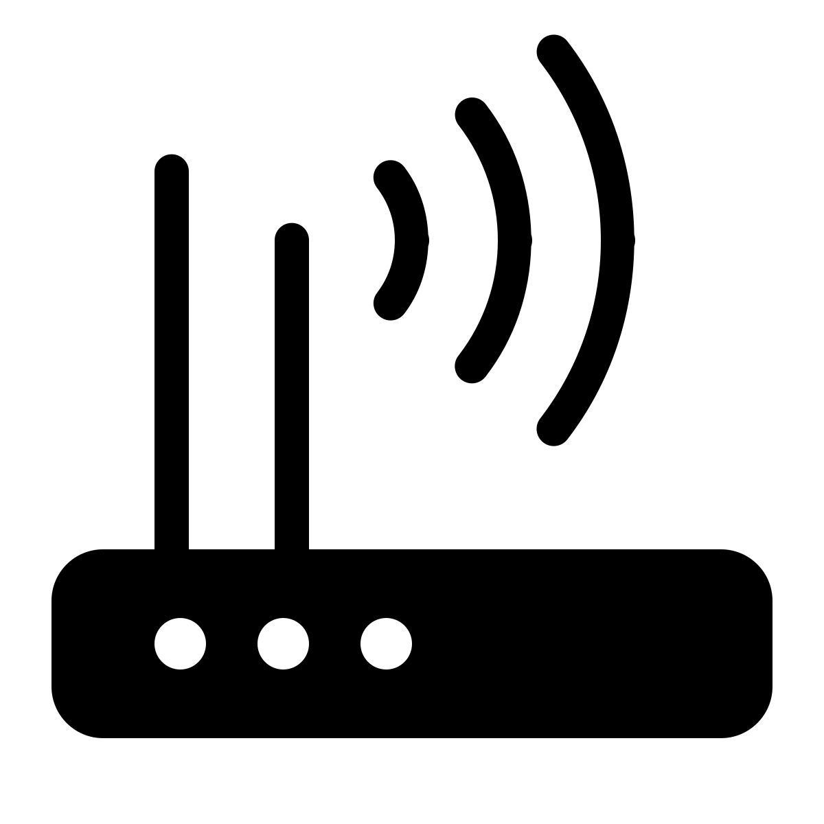 parakeet filled style wi fi router icon