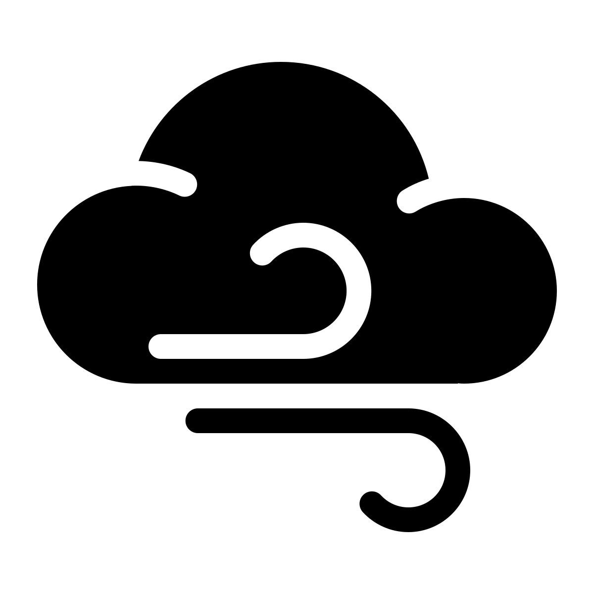 parakeet filled style windy weather icon