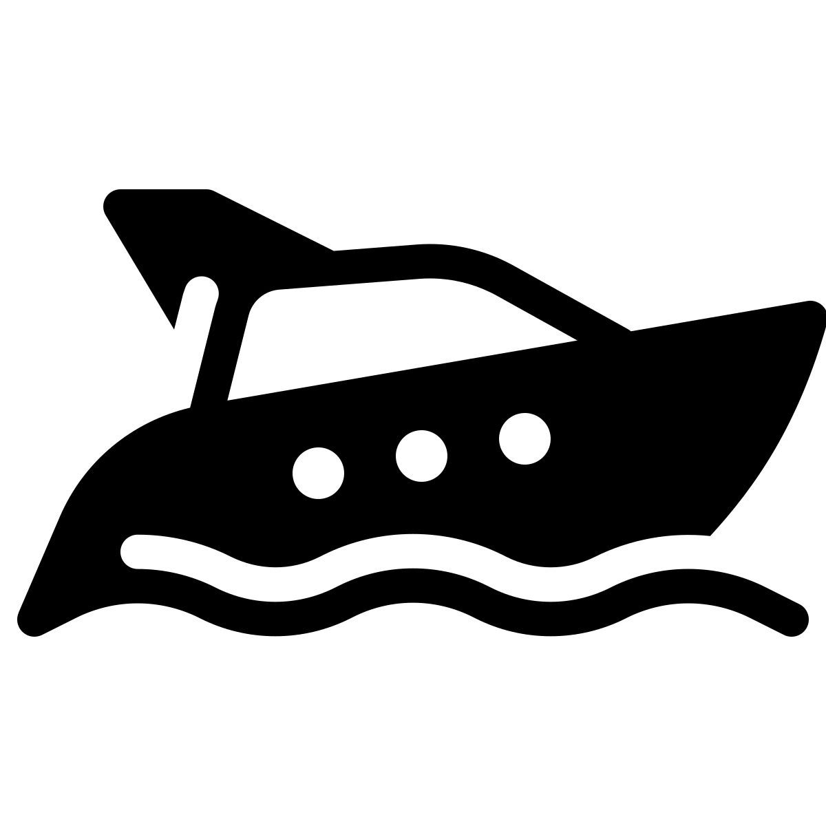 parakeet filled style яхта icon