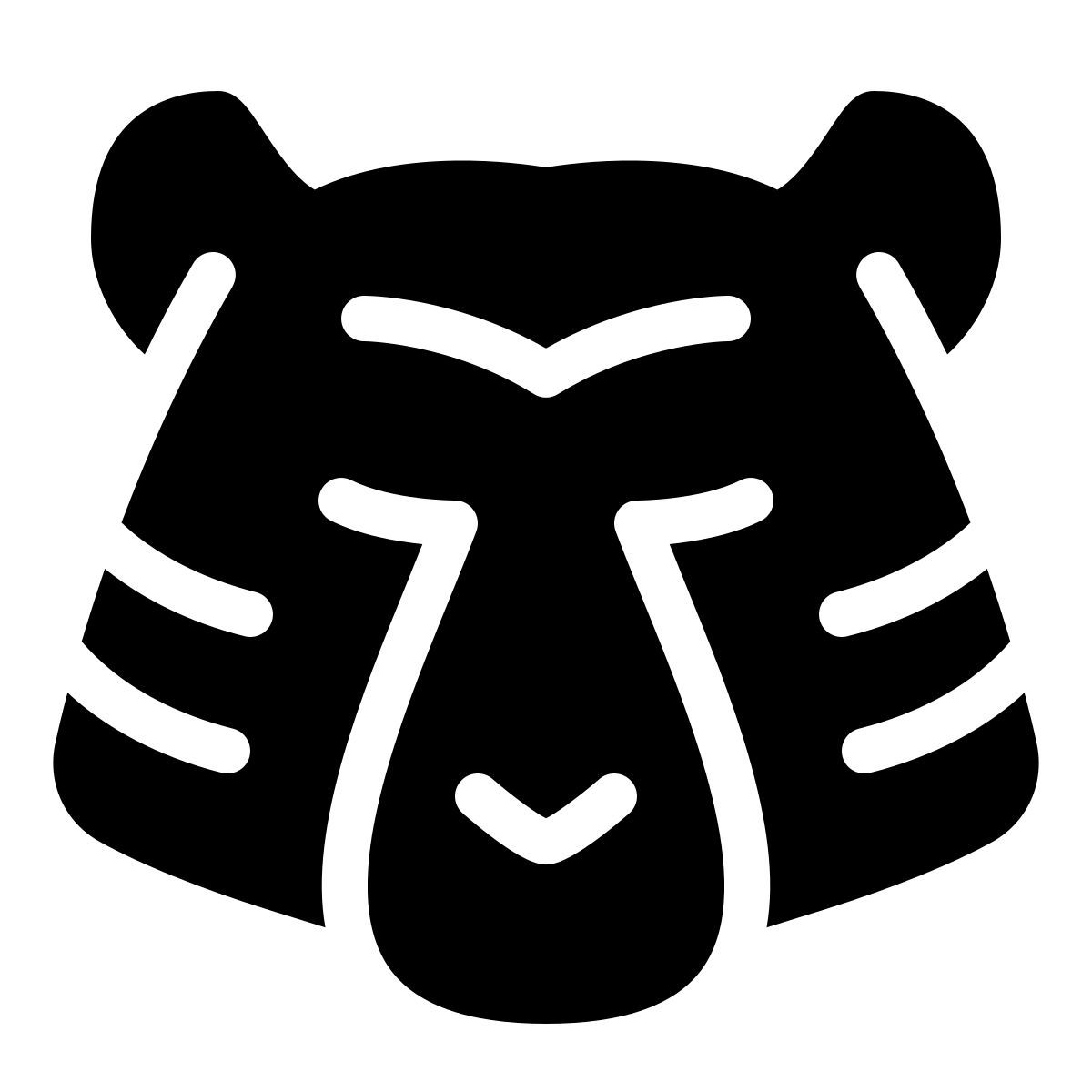 parakeet filled style tiger icon