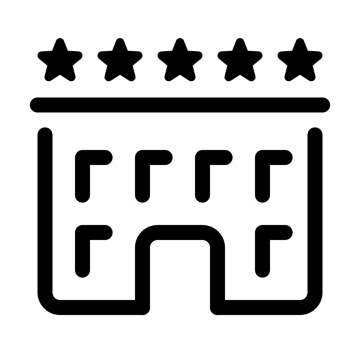 parakeet line style 5 성급 호텔 icon