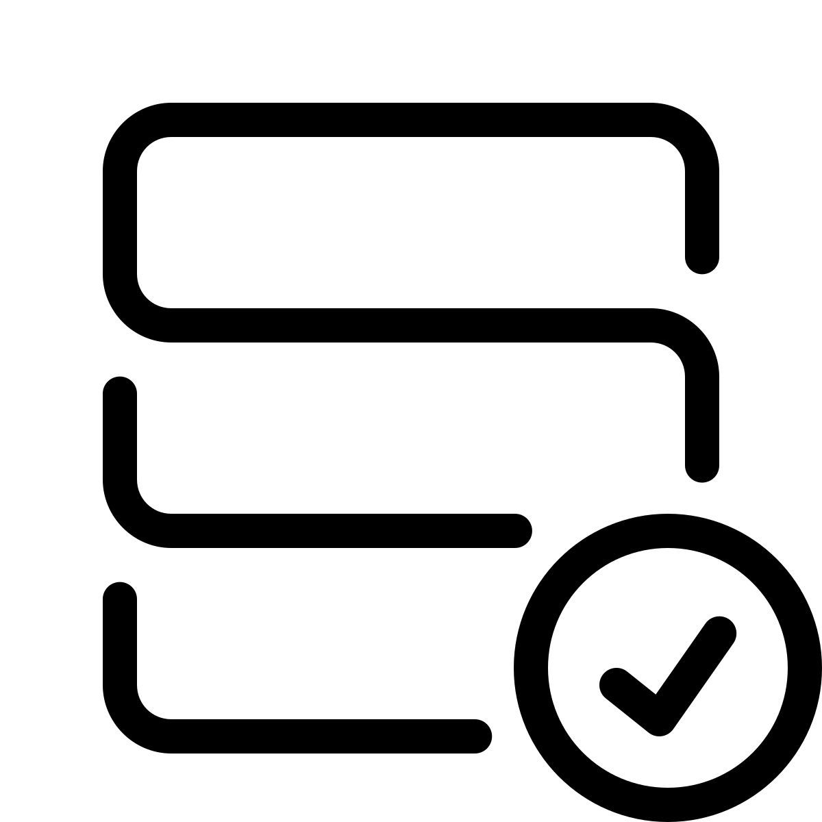 parakeet line style database view icon