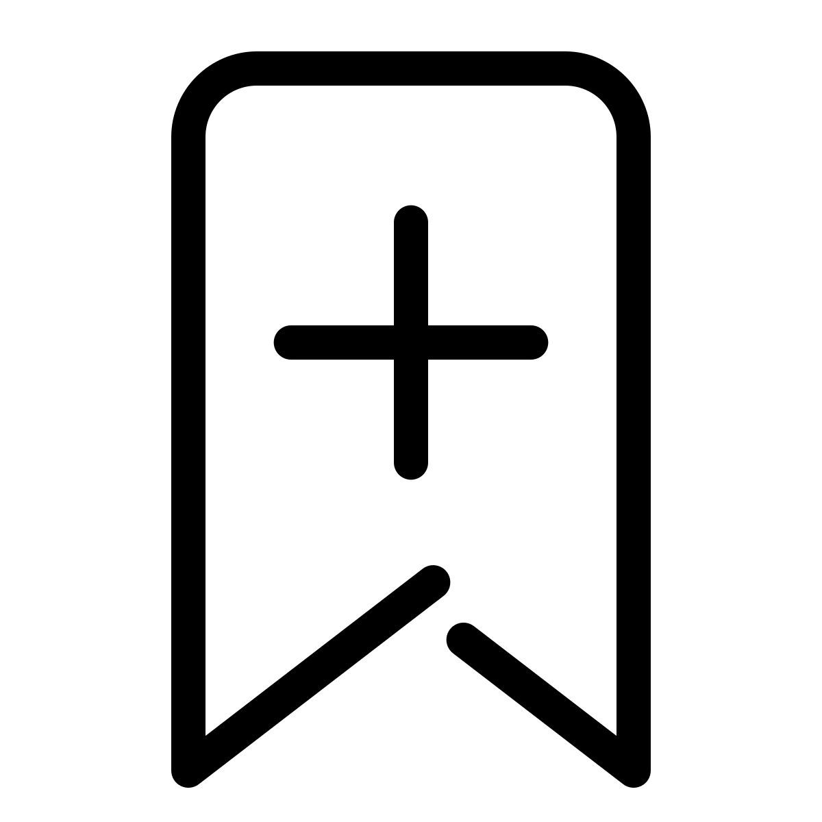 parakeet line style add bookmark icon