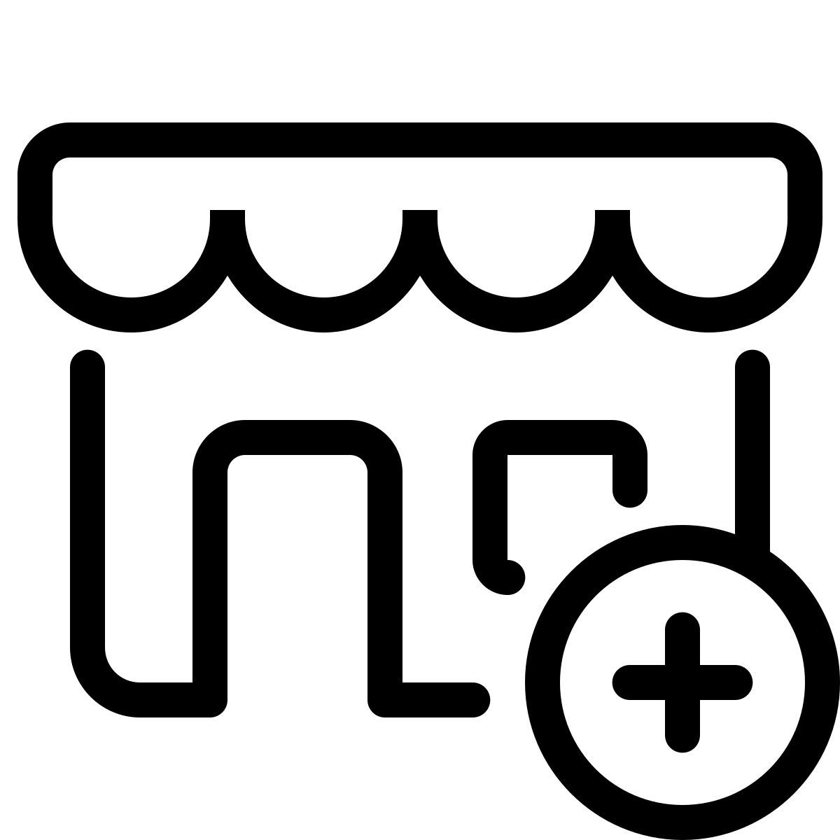 parakeet line style añadir tienda icon