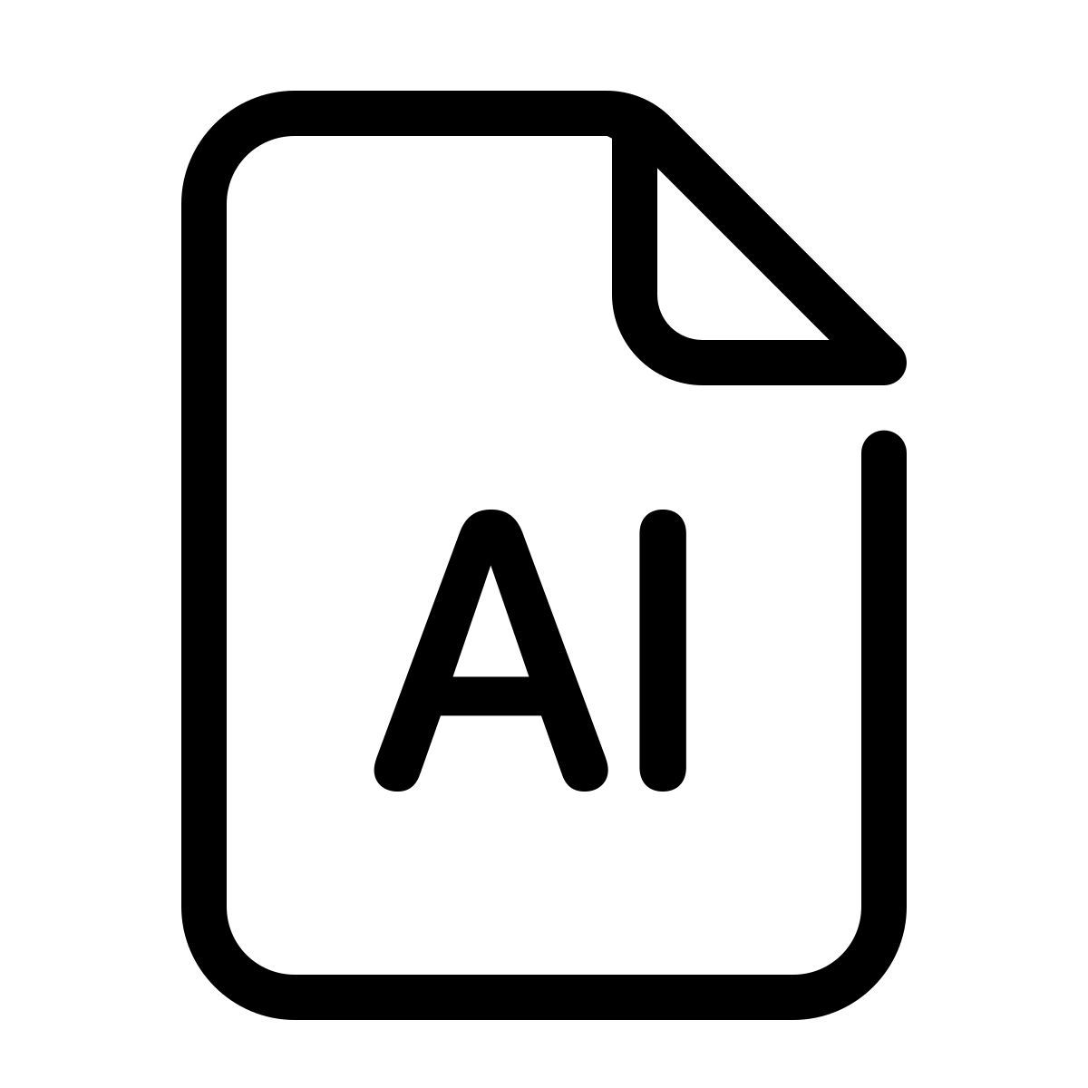 parakeet line style ai file icon