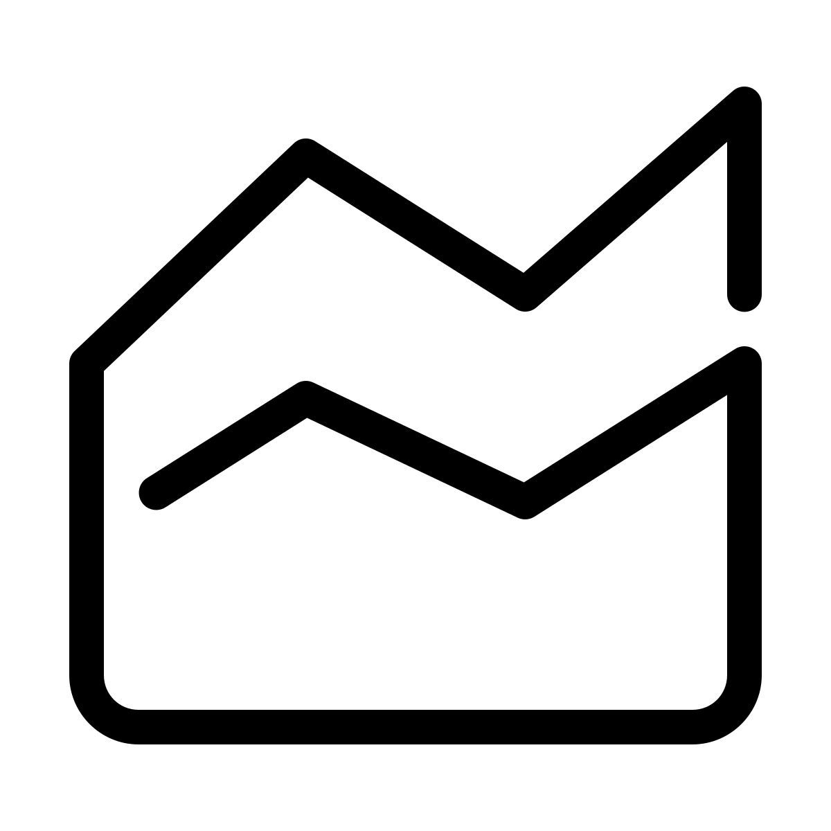 parakeet line style graphique en zone icon