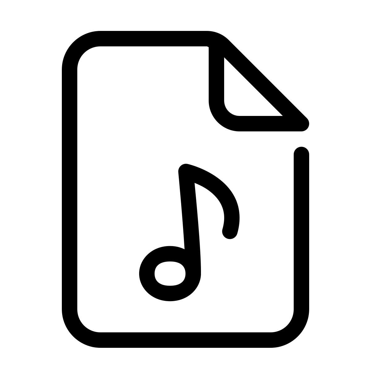 parakeet line style ficheiro de áudio icon