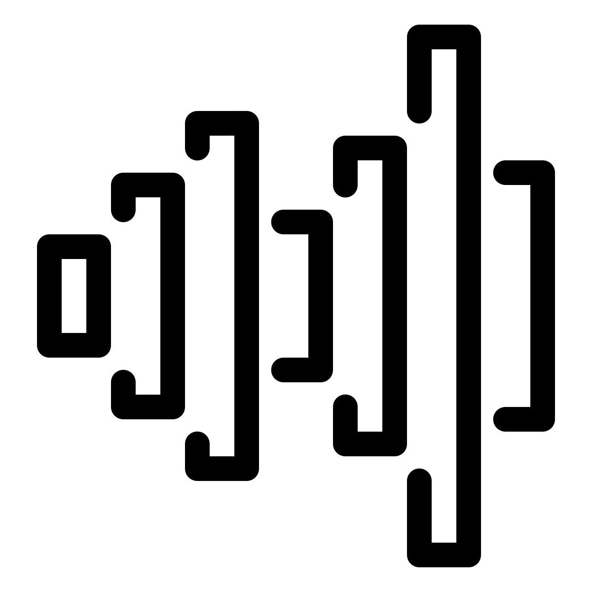 parakeet line style onda de sonido icon