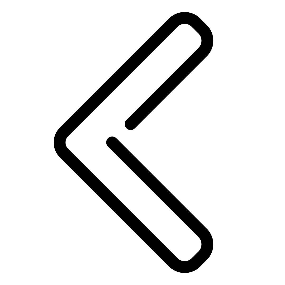 parakeet line style zurück icon