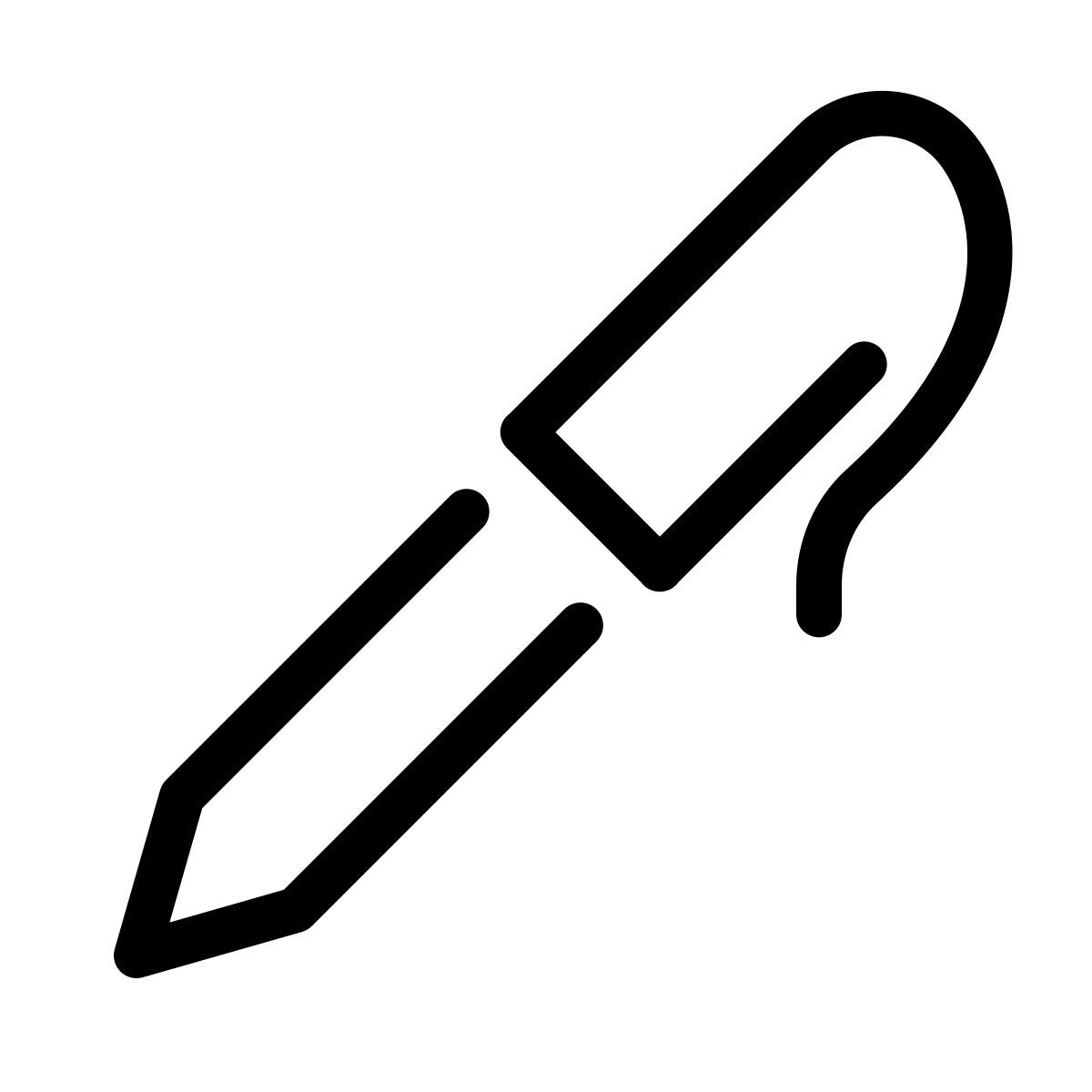 parakeet line style kugelschreiber icon