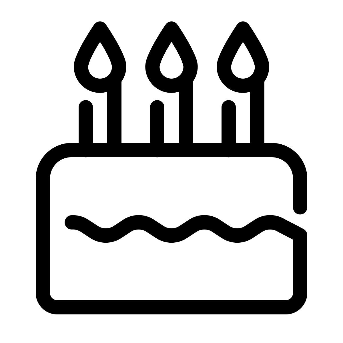 parakeet line style cumpleaños icon