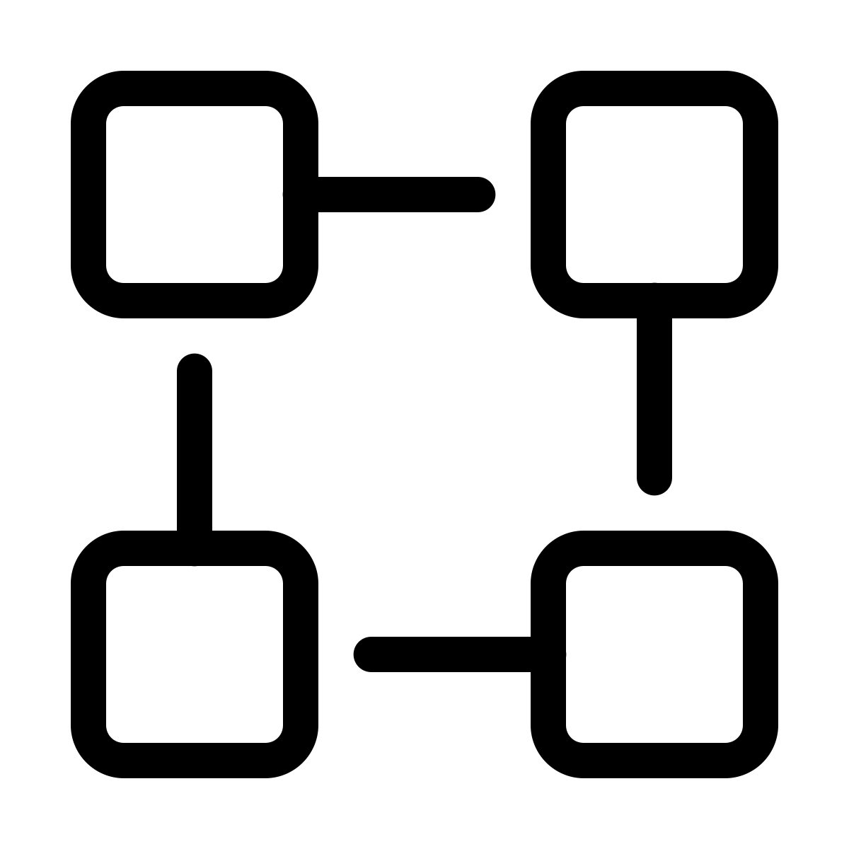 parakeet line style blockchain technology icon