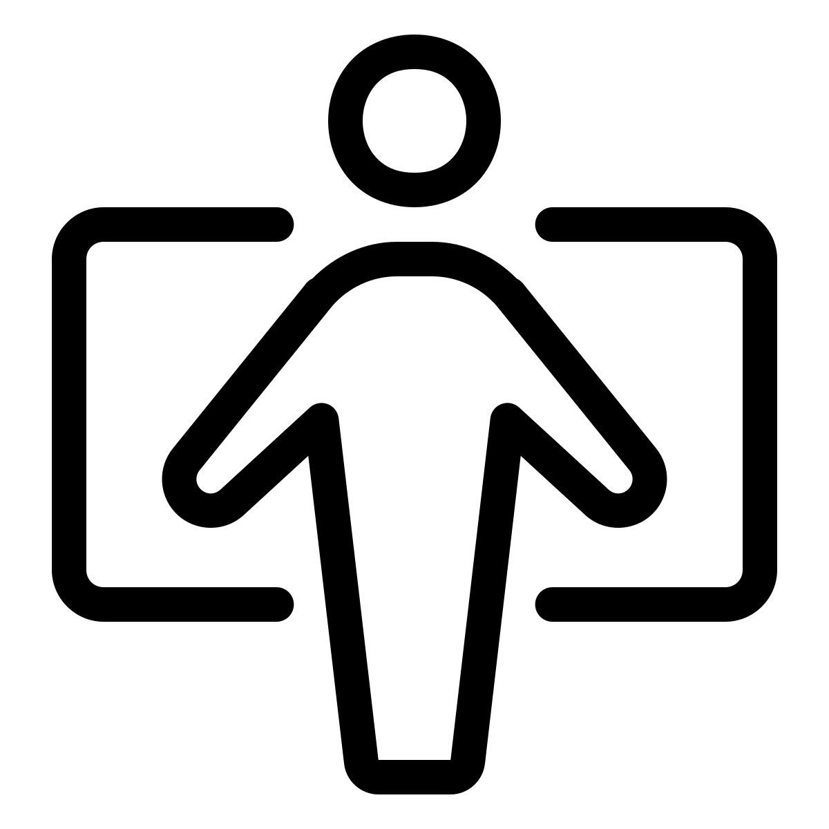 parakeet line style escaneo cuerpo icon