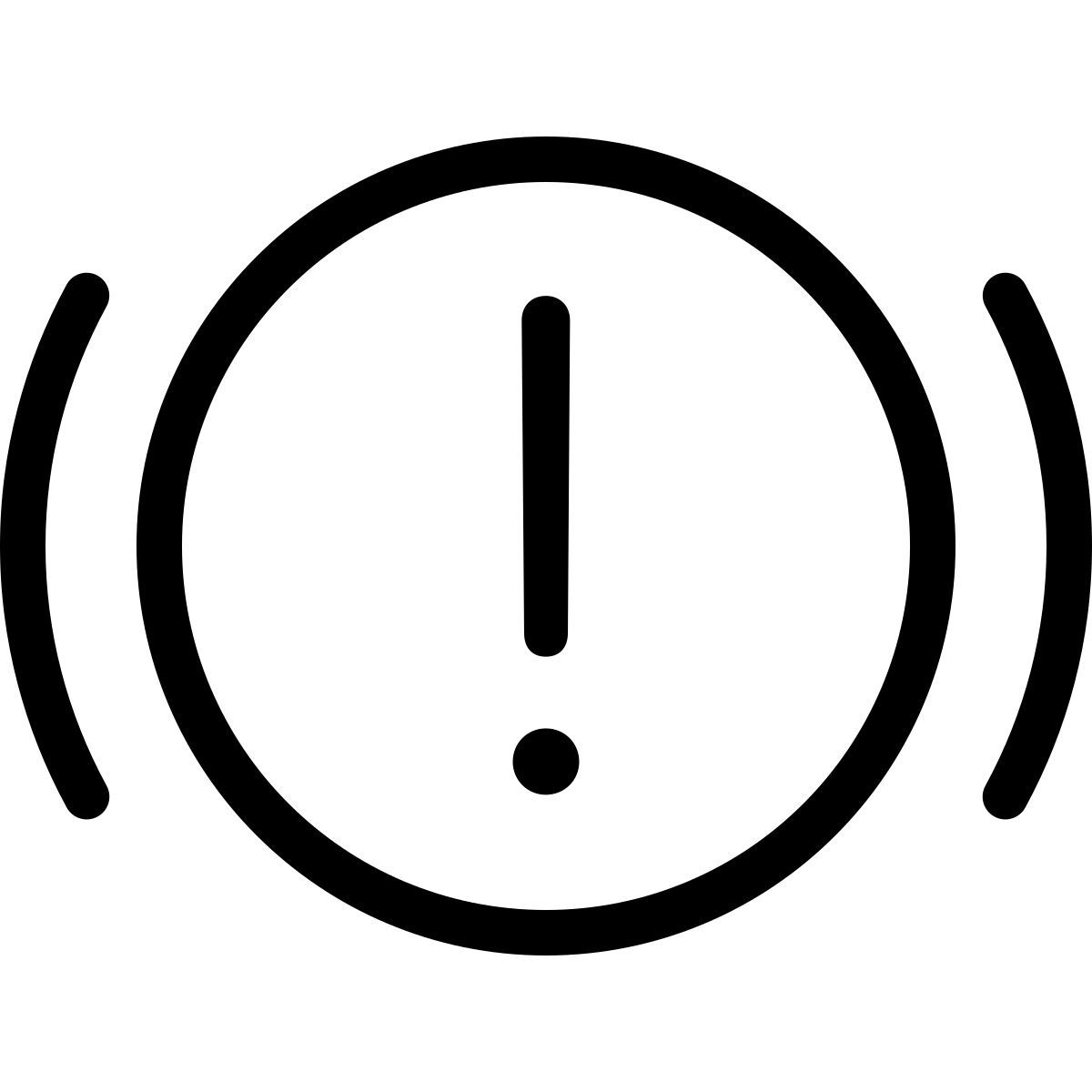 parakeet line style avertissement de freins icon