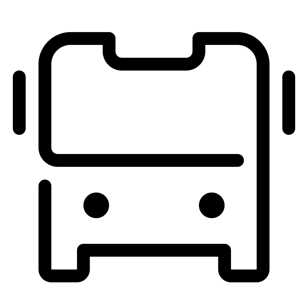 parakeet line style bus icon