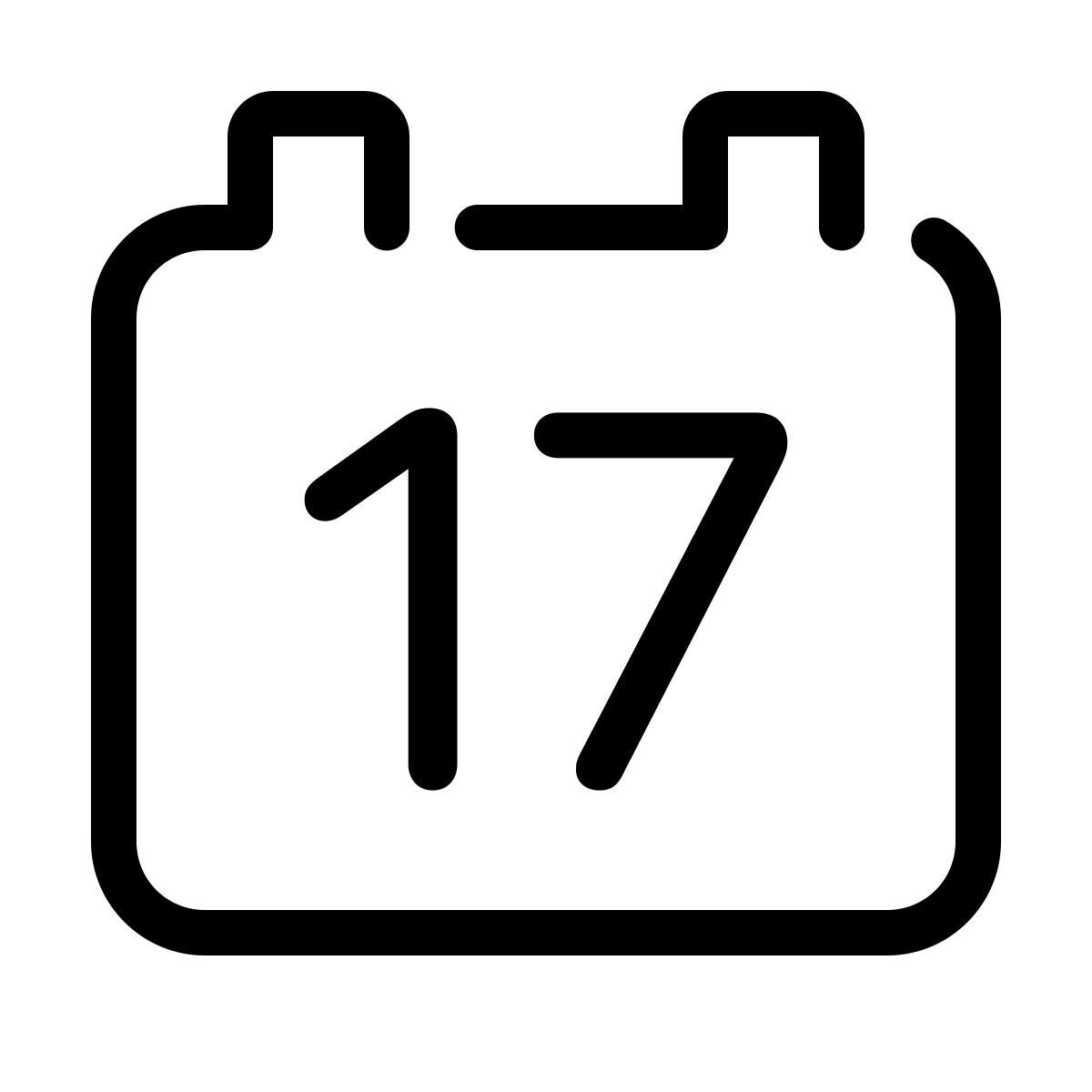 parakeet line style 日历17 icon