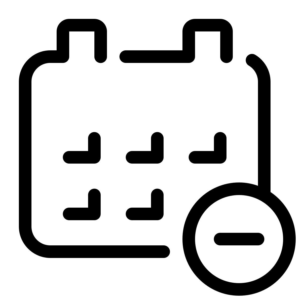 parakeet line style 日历减 icon