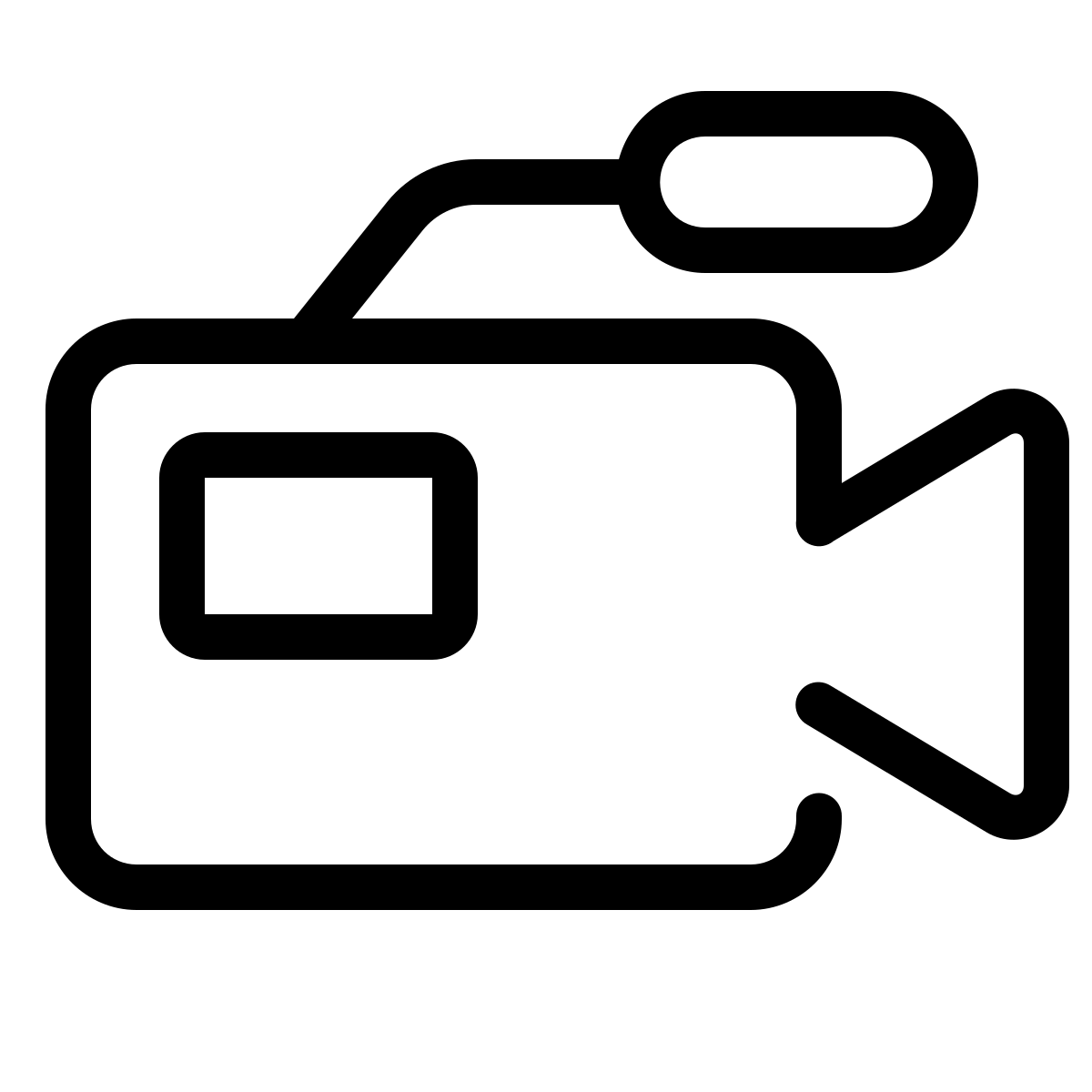 parakeet line style camcorder pro icon