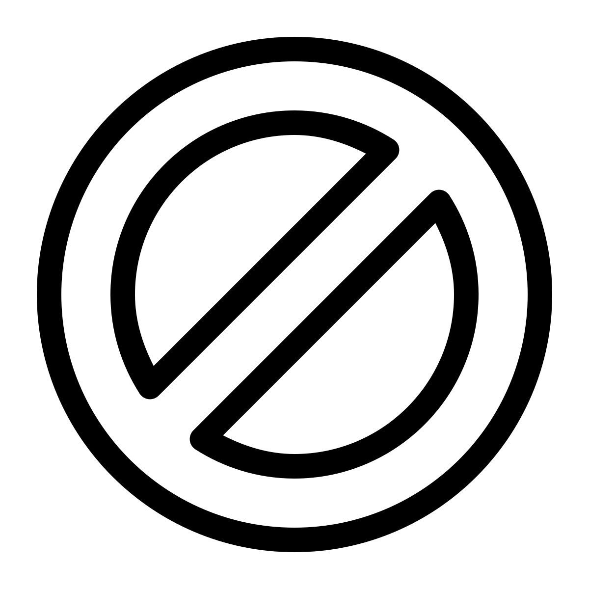 parakeet line style unavailable icon