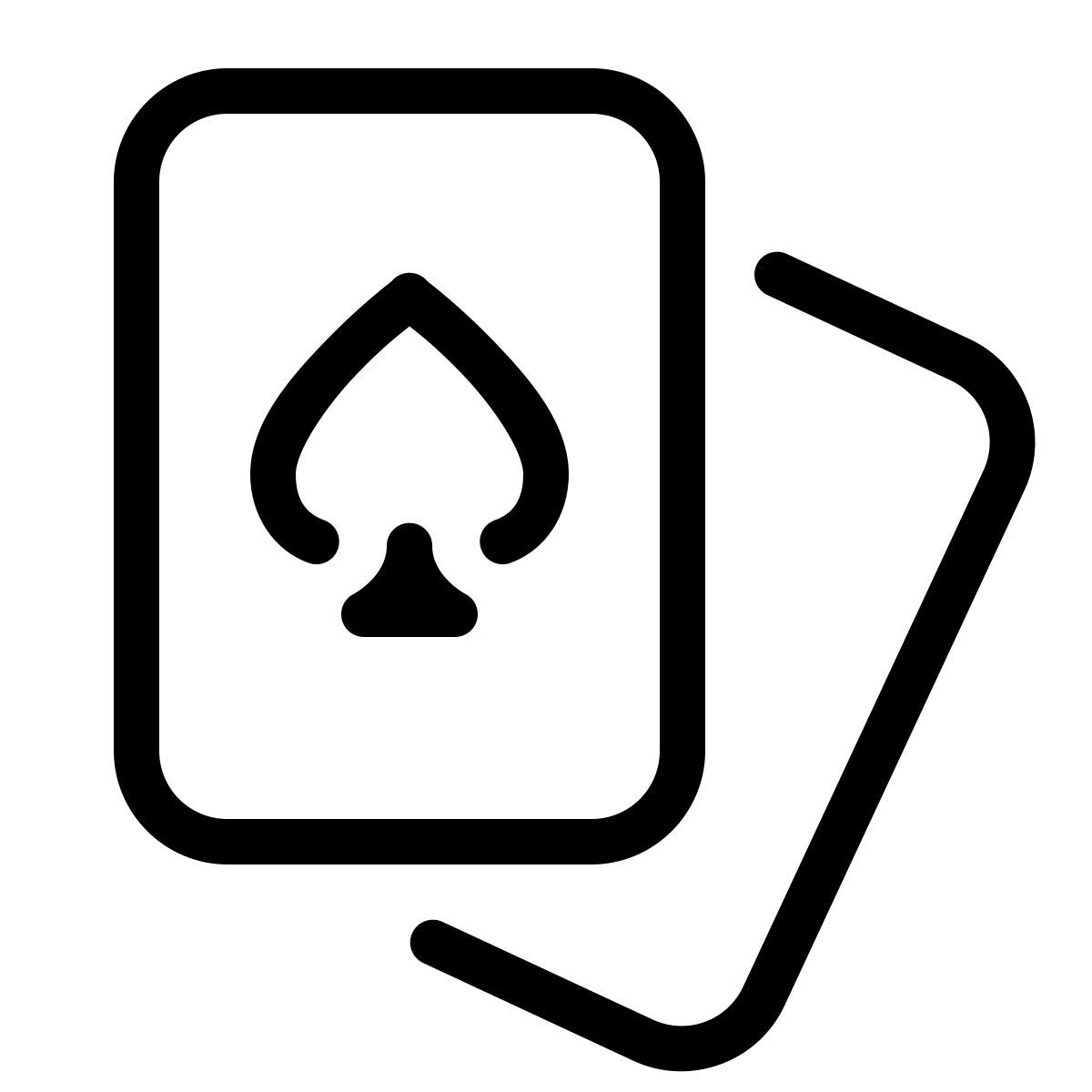 parakeet line style karten icon