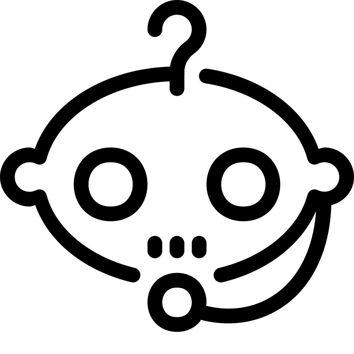 parakeet line style chatbot icon