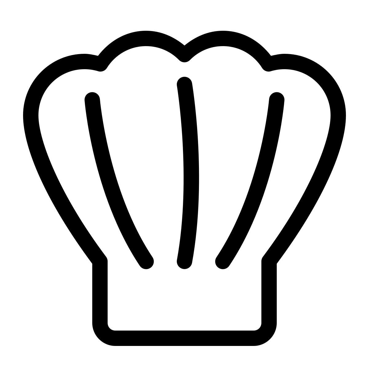 parakeet line style 厨师帽 icon