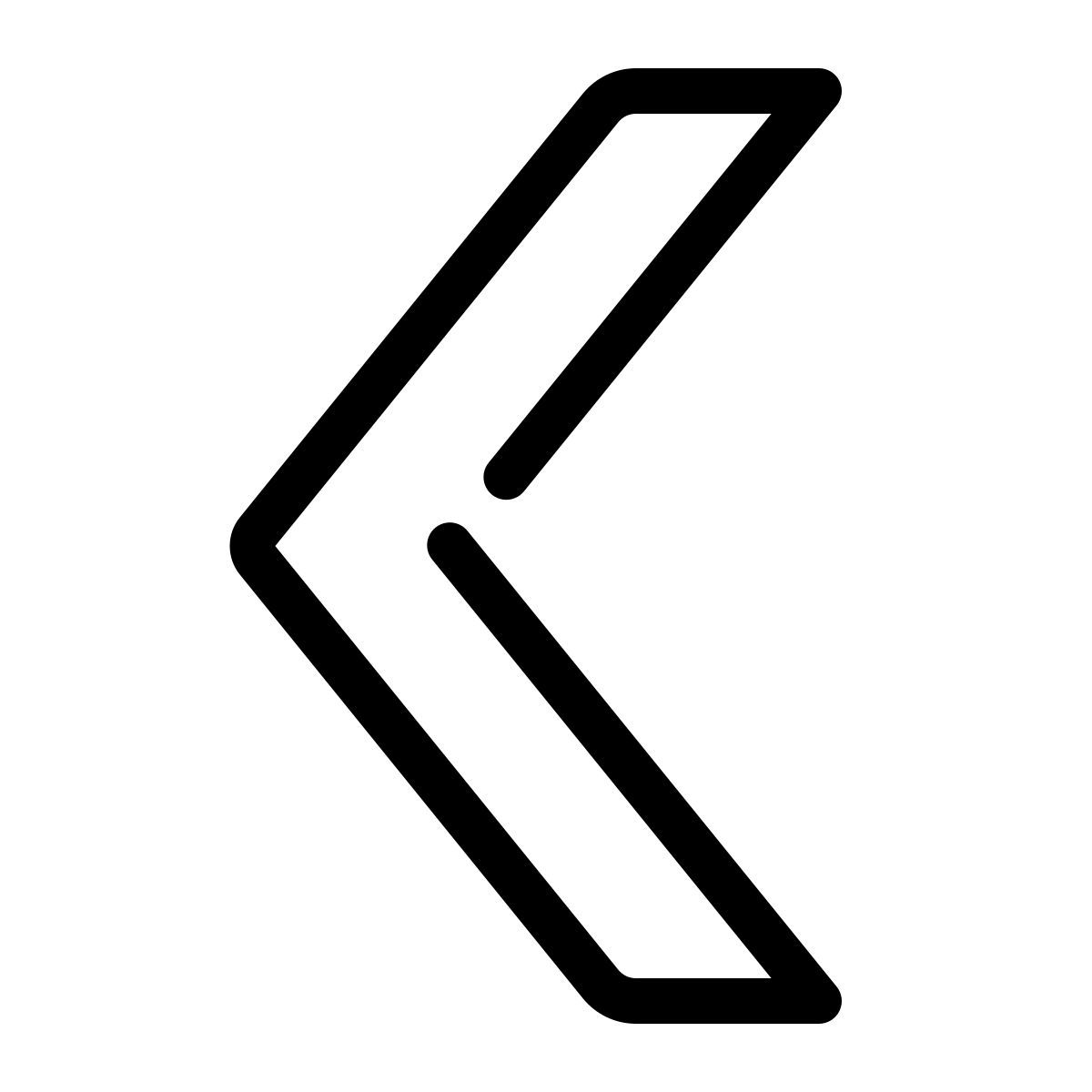 parakeet line style winkel links icon