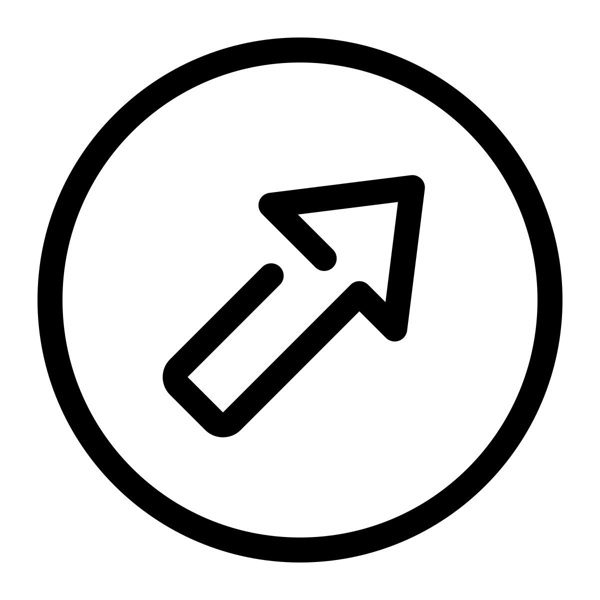 parakeet line style acima e à direita dentro de um círculo icon