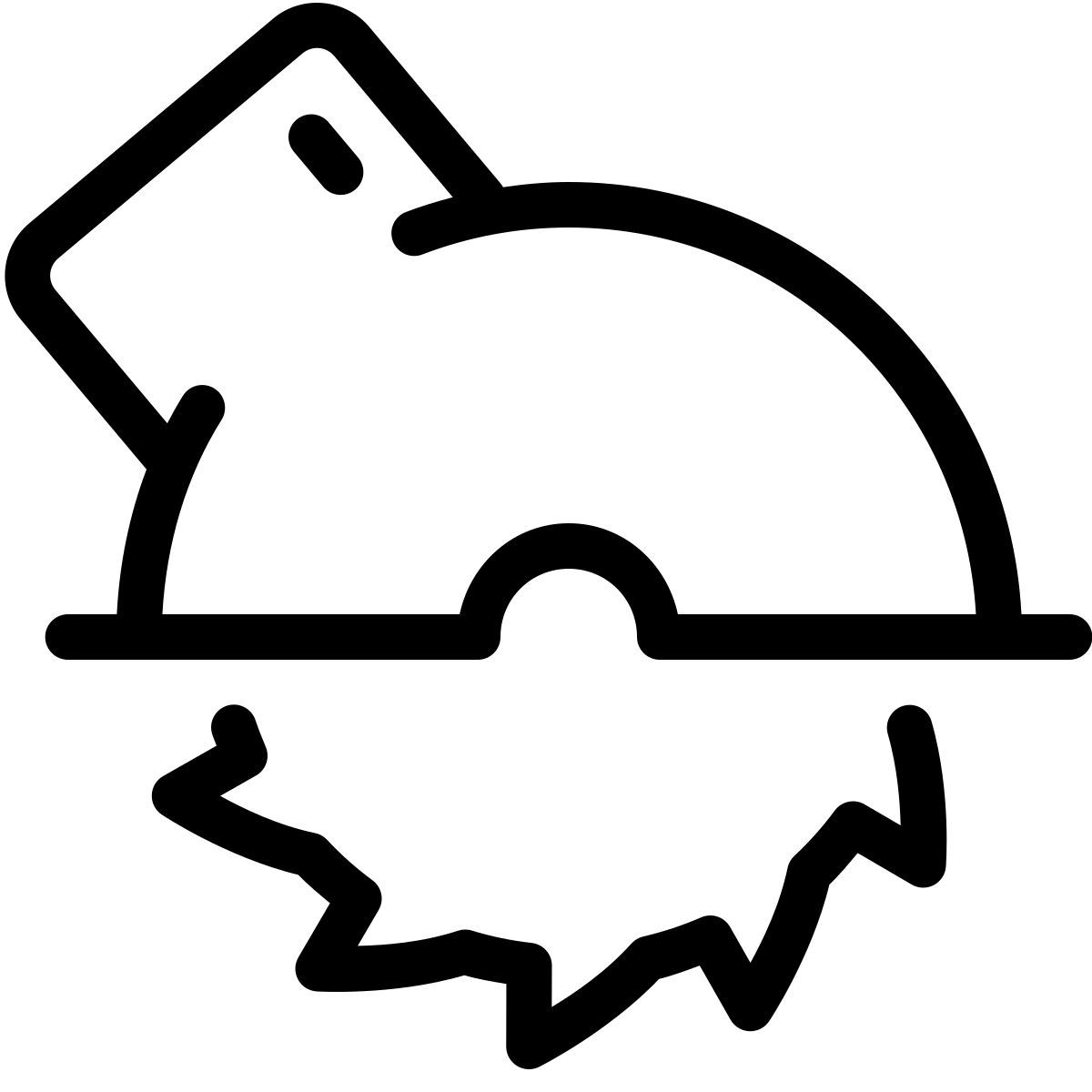 parakeet line style sierra circular icon