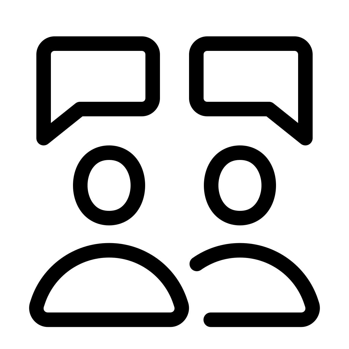 parakeet line style collaboration icon