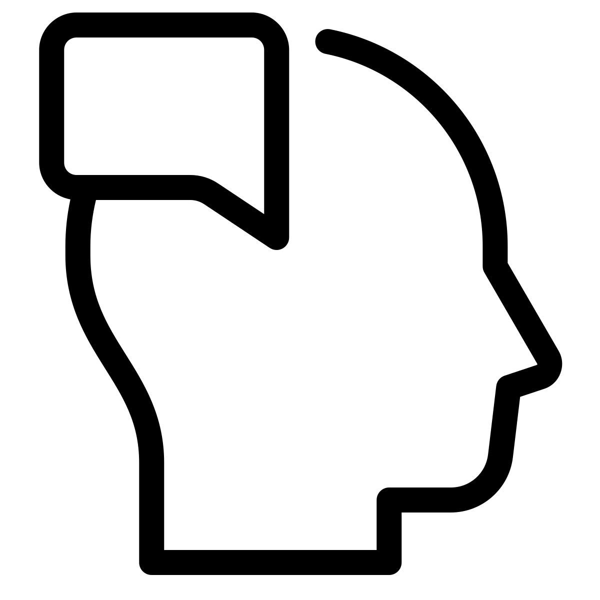 parakeet line style 대화 기술 icon