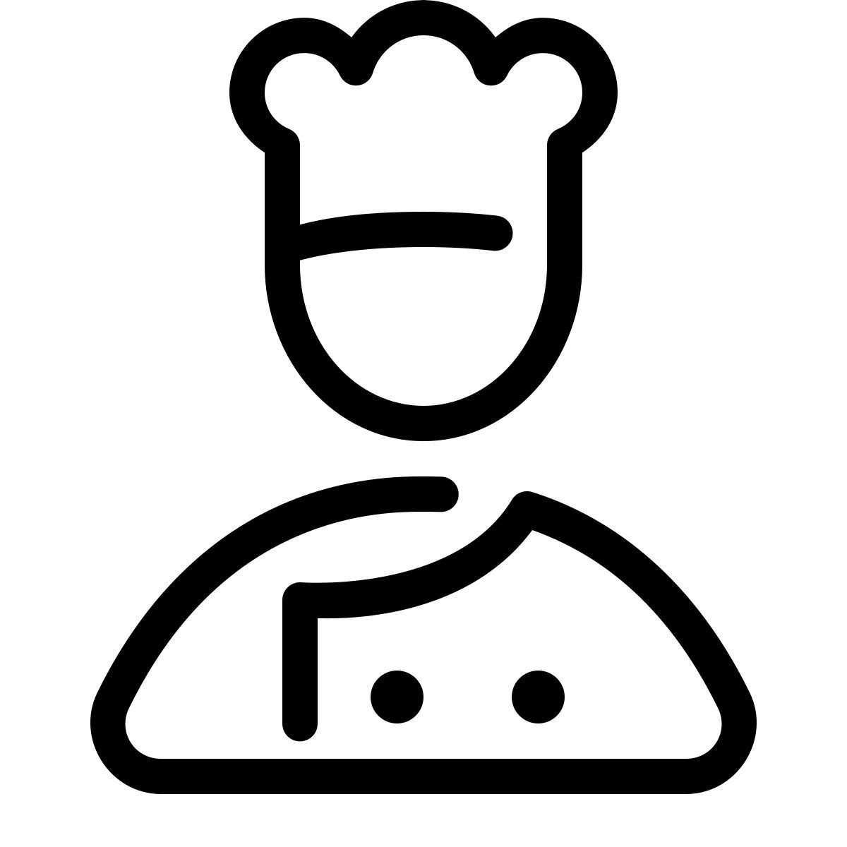 parakeet line style chef icon