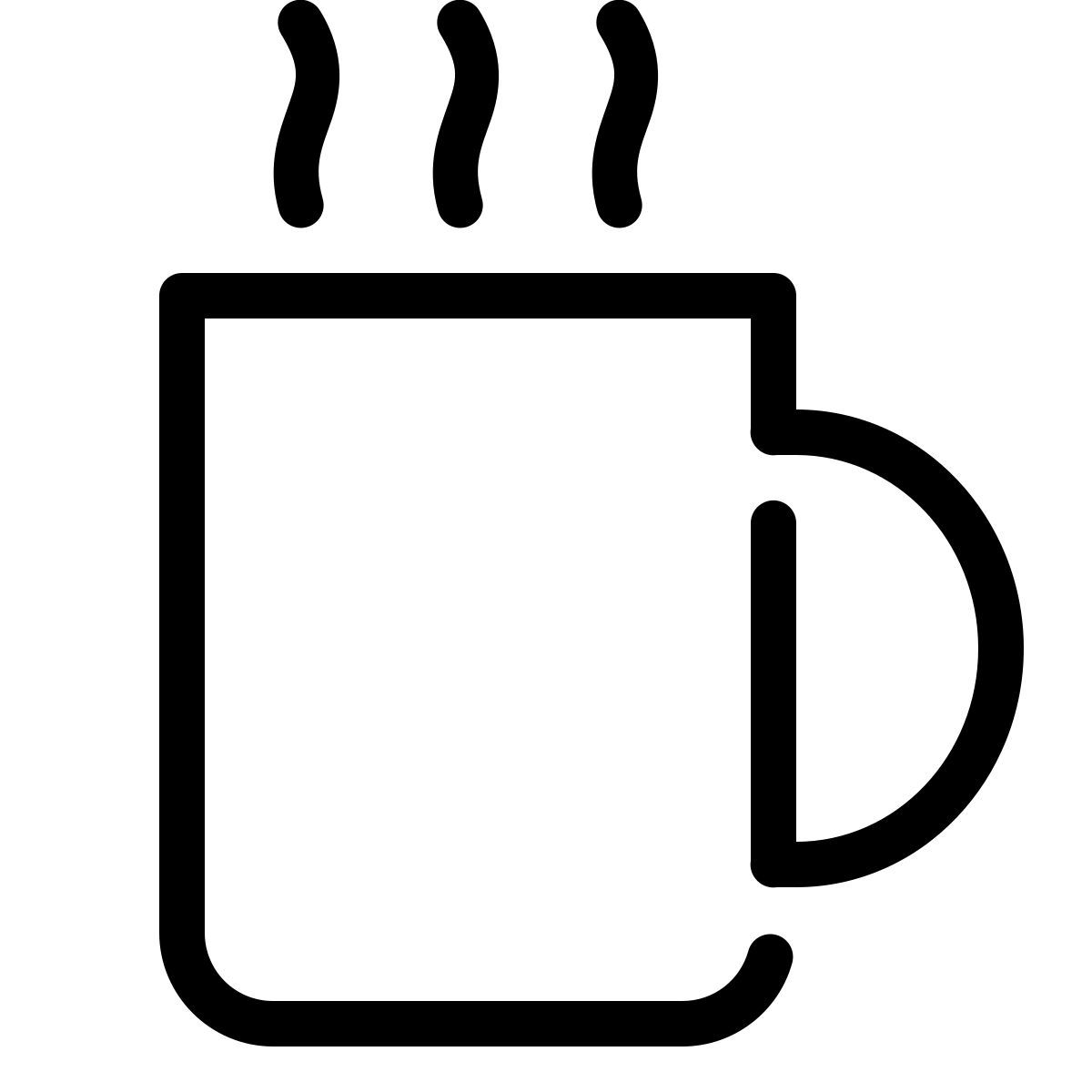 parakeet line style tasse icon