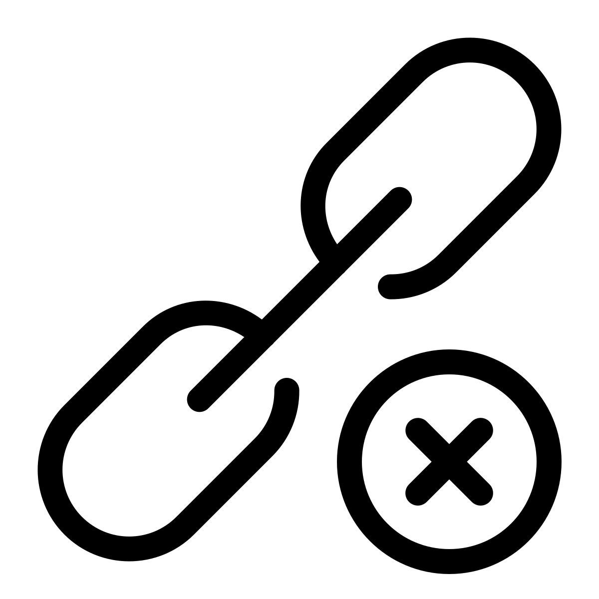 parakeet line style eliminar enlace icon